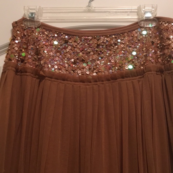 Anthropologie Basil & Maude sequin and tulle Jennifer Aniston skirt - Picture 4 of 9
